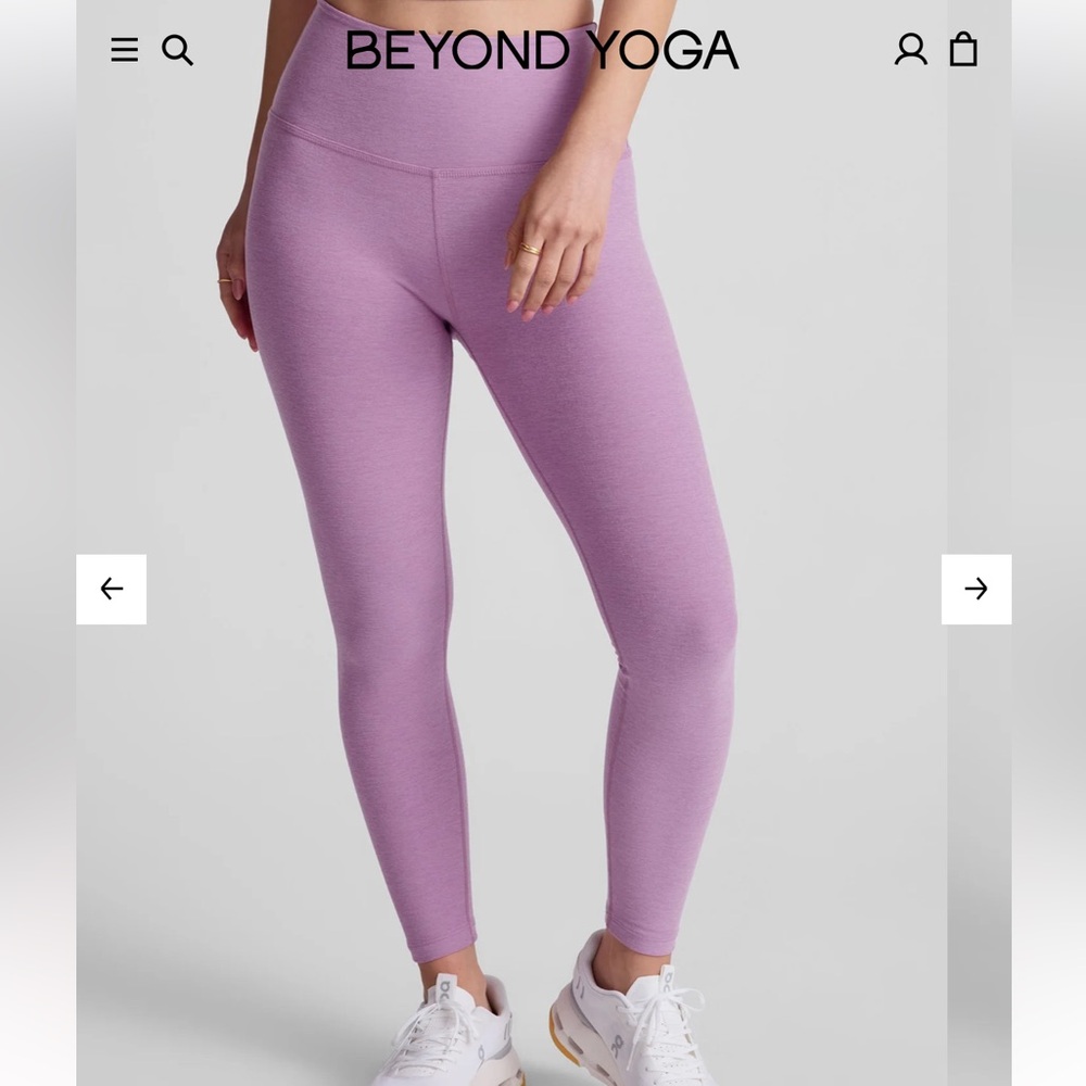 Beyond Yoga Spacedye Lilac Purple High-Waisted Leggings